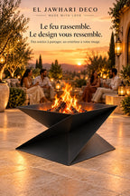 🔥 Bien plus qu’un brasero, une véritable pièce d’art.