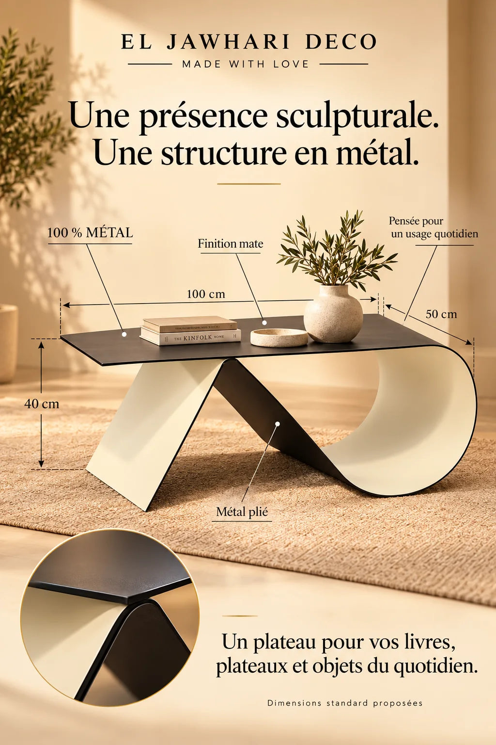 ✨ Ce n’est pas juste une table basse. C’est une œuvre d’art.